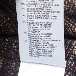 Etro Purple/Black Wool Blend Buttoned Cardigan M