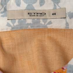 Pre Owned Etro Multicolor Paisley Printed Stretch Cotton Shirt M