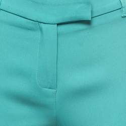 مملوكة مسبقًا Etro Green Crepe Bootcut Trousers M