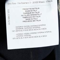 Pre Owned Etro Multicolor Printed Silk Midi Dress L