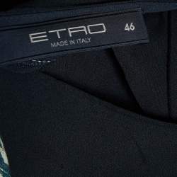 Pre Owned Etro Multicolor Printed Silk Midi Dress L