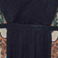 Pre Owned Etro Multicolor Printed Wool Blend Midi Dress M