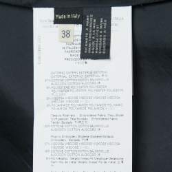 Pre Owned Etro Multicolor Patterned Cotton Pocket Embroidered Button Front Coat S