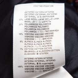 Pre Owned Etro Multicolor Tweed Single Breasted Mid Length Coat M