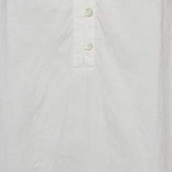 Pre Owned بلوزة قطنية نقش بيسلي أبيض إيترو مقاس متوسط