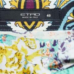 Pre Owned Etro Multicolor Floral Print Cotton Shirt L