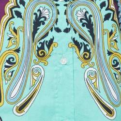 Pre Owned Etro Multicolor Floral Print Cotton Shirt L