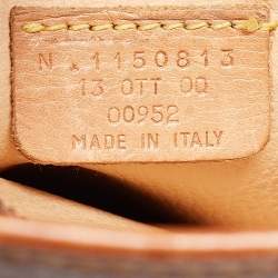 Pre Owned Etro Brown Paisley Printed Coated Canvas and Leather Tote