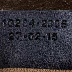 Pre Owned Etro Metallic Gold Paisley Embossed Leather Tote