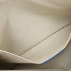 Pre Owned Etro Multicolor Blue Paisley Print Canvas Wristlet Pouch