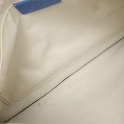 Pre Owned Etro Multicolor Blue Paisley Print Canvas Wristlet Pouch