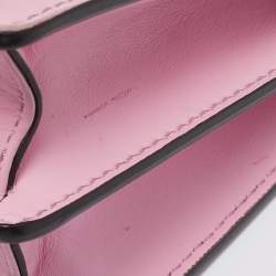 Etro Pink Leather Fold-Over Shoulder Bag