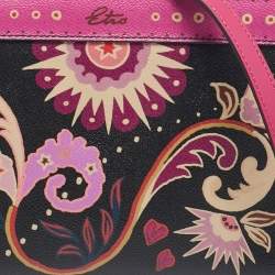 Etro Multicolor Printed Coated Canvas Frame Crossbody Bag