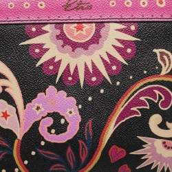 Etro Multicolor Printed Coated Canvas Frame Crossbody Bag