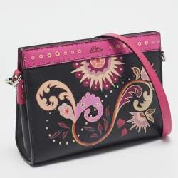 Etro Multicolor Printed Coated Canvas Frame Crossbody Bag