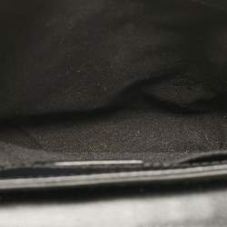 Pre Owned Etro Black Croc Embossed Leather Shoulder Bag