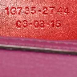 Etro Magenta Paisley Embossed Leather Shoulder Bag