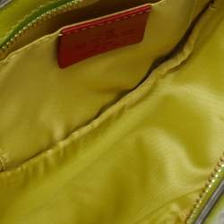 Etro Green/Grey Paisley Coated Canvas and Python Embossed Crossbody Bag