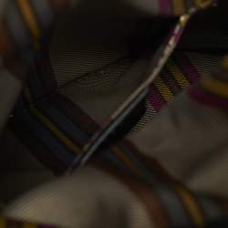 Pre Owned Etro Black Leather Mini Saturno Bucket Bag