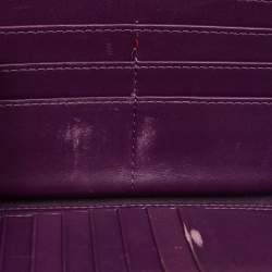 Pre Owned Etro Multicolor/Paisley Coated Canvas and Croc Embossed Logo Continental Wallet