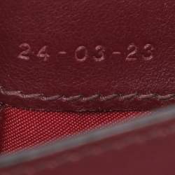 Pre Owned Etro Brown Paisley Print Coated Canvas Logo Embroidered Card Holder