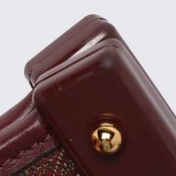 Pre Owned Etro Brown Paisley Print Coated Canvas Mini Love Trotter Tote