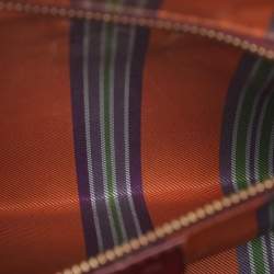 Pre Owned Etro Brown Paisley Print Coated Canvas Mini Love Trotter Tote