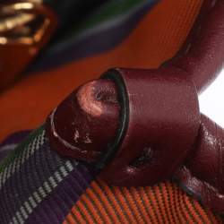 Pre Owned Etro Brown Paisley Print Coated Canvas Mini Love Trotter Tote