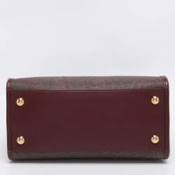 Pre Owned Etro Brown Paisley Print Coated Canvas Mini Love Trotter Tote