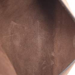 Pre Owned Etro Brown Paisley Print Coated Canvas Libra Tote