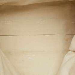 Pre Owned حقيبة تسوق إيترو جلد وقماش كانفاس بطبعة بيزلي أزرق/أبيض