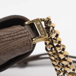 مملوكة مسبقًا Etro Brown Paisley Embossed Leather Crossbody Bag