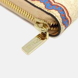 Pre Owned Etro Multicolor Leather Long Wallet
