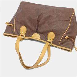 Pre Owned حقيبة كتف إيترو جلد بني بيزلي