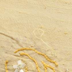 Pre Owned حقيبة قماش مزينة صفراء إيترو