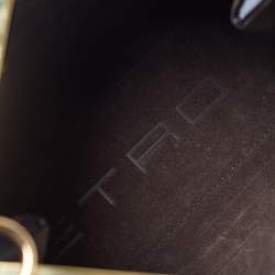 Pre Owned Etro Vela Mini Burgundy Leather Shoulder Bag