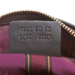 Pre Owned Etro Brown Paisley Printed Coated Canvas Satchel