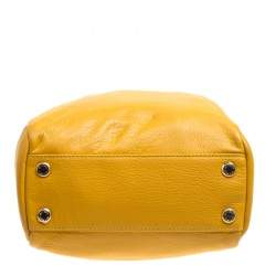 Pre Owned Etro Yellow Leather Satchel