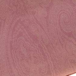 Pre Owned Etro Blush Pink Paisley Leather  and Calfhair Shoulder Bag