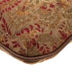 Etro Multicolor Fur and Jacquard Hobo