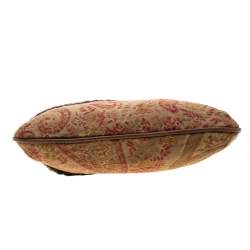 Etro Multicolor Fur and Jacquard Hobo