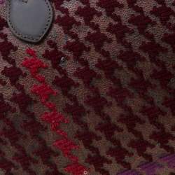 Etro Brown Paisley Printed Coated Canvas Sequins Boston Bag