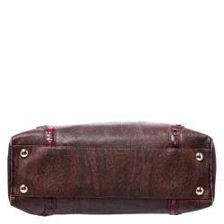 Pre Owned Etro Multicolor Paisley Printed Coated Canvas Tote