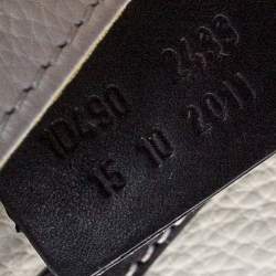 Pre Owned Etro Cream/Black Leather Shoulder Bag