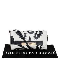 Pre Owned Etro Cream/Black Leather Shoulder Bag