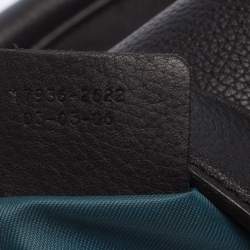 Pre Owned حقيبة كتف ايترو نصف هلال جلد سوداء