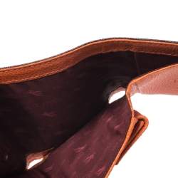 Pre Owned Etro Brown Paisley Coated Canvas Trifold Wallet