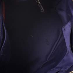 Pre Owned حقيبة إيترو قابلة للتحويل كانفاس مقوي بيسلي بنية / تركواز