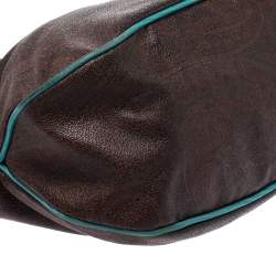 Pre Owned حقيبة إيترو قابلة للتحويل كانفاس مقوي بيسلي بنية / تركواز