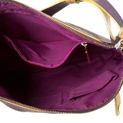 Etro Purple/Yellow Paisley Coated Canvas Crossbody Bag